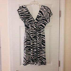 Zebra silky dress